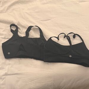 Women's Black Sports Bra Set